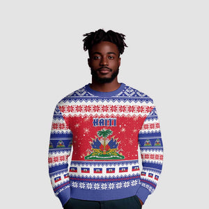 Afro Haiti Christmas Ugly Christmas Sweater Coat Of Arms Jwaye Nwel - African Pride