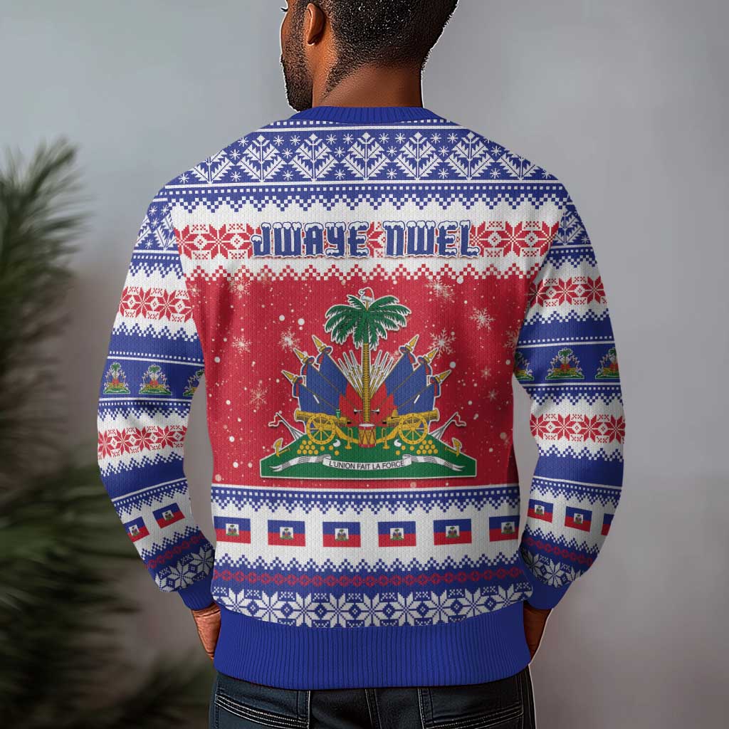 Afro Haiti Christmas Ugly Christmas Sweater Coat Of Arms Jwaye Nwel - African Pride