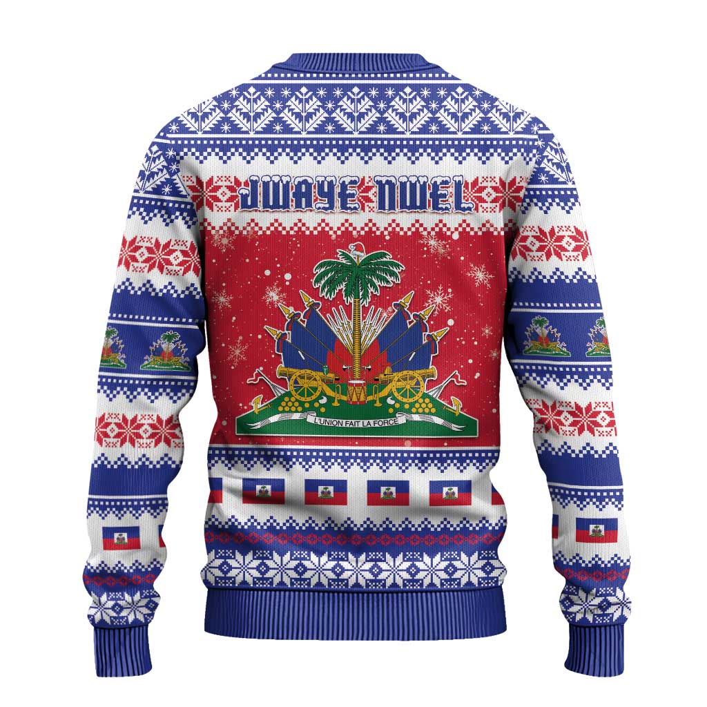 Afro Haiti Christmas Ugly Christmas Sweater Coat Of Arms Jwaye Nwel - African Pride