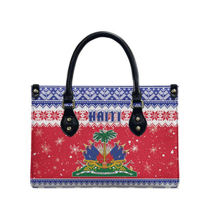 Afro Haiti Christmas Leather Bag Coat Of Arms Jwaye Nwel
