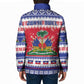 Afro Haiti Christmas Padded Jacket Coat Of Arms Jwaye Nwel