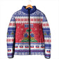 Afro Haiti Christmas Padded Jacket Coat Of Arms Jwaye Nwel