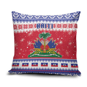 Afro Haiti Christmas Pillow Cover Coat Of Arms Jwaye Nwel