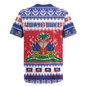 Afro Haiti Christmas Rugby Jersey Coat Of Arms Jwaye Nwel - African Pride