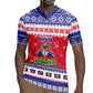 Afro Haiti Christmas Rugby Jersey Coat Of Arms Jwaye Nwel - African Pride