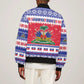 Afro Haiti Christmas Sleeve Zip Bomber Jacket Coat Of Arms Jwaye Nwel - African Pride