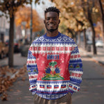 Afro Haiti Christmas Sweatshirt Coat Of Arms Jwaye Nwel - African Pride