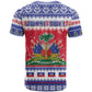 Afro Haiti Christmas T shirt Coat Of Arms Jwaye Nwel - African Pride