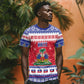 Afro Haiti Christmas T shirt Coat Of Arms Jwaye Nwel - African Pride