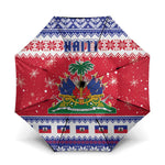 Afro Haiti Christmas Umbrella Coat Of Arms Jwaye Nwel