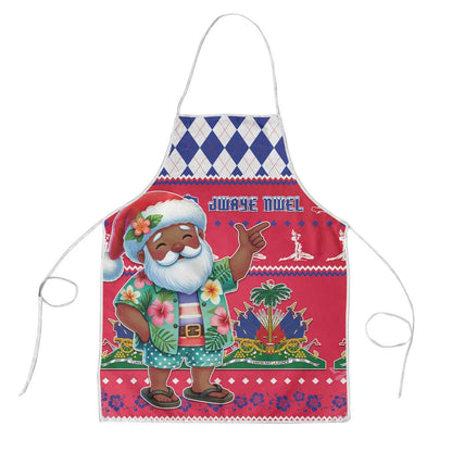 Afro Haiti Christmas Apron Haitian Santa Jwaye Nwel