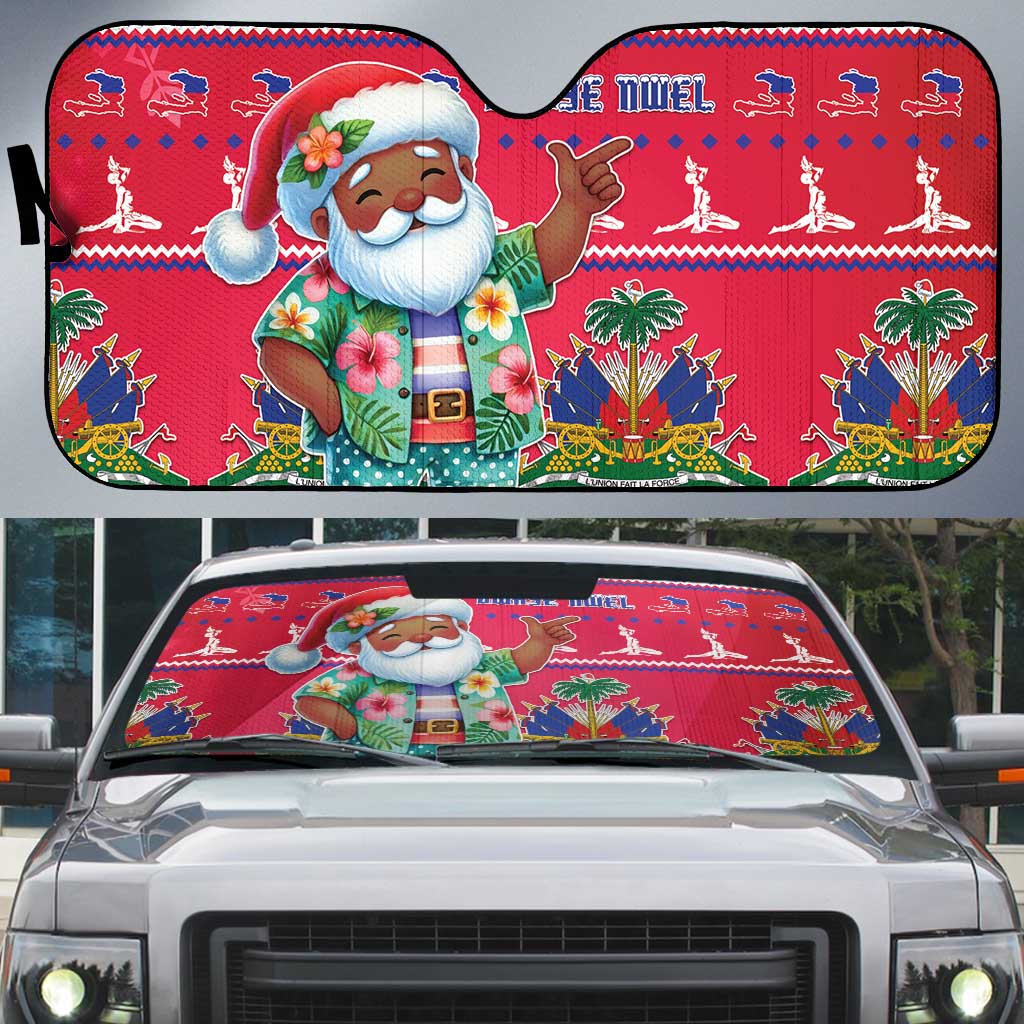 Afro Haiti Christmas Auto Sun Shade Haitian Santa Jwaye Nwel