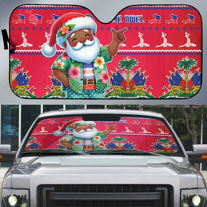 Afro Haiti Christmas Auto Sun Shade Haitian Santa Jwaye Nwel