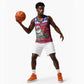 Afro Haiti Christmas Basketball Jersey Haitian Santa Jwaye Nwel - African Pride