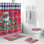 Afro Haiti Christmas Bathroom Set Haitian Santa Jwaye Nwel