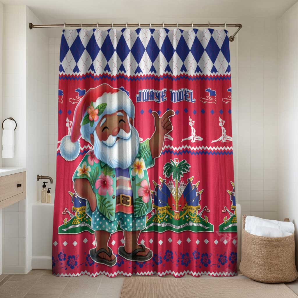 Afro Haiti Christmas Bathroom Set Haitian Santa Jwaye Nwel