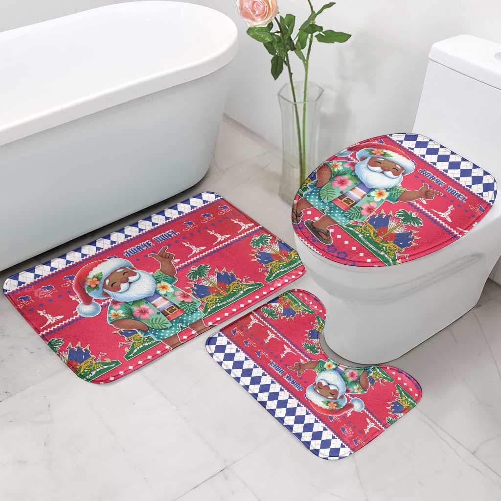 Afro Haiti Christmas Bathroom Set Haitian Santa Jwaye Nwel