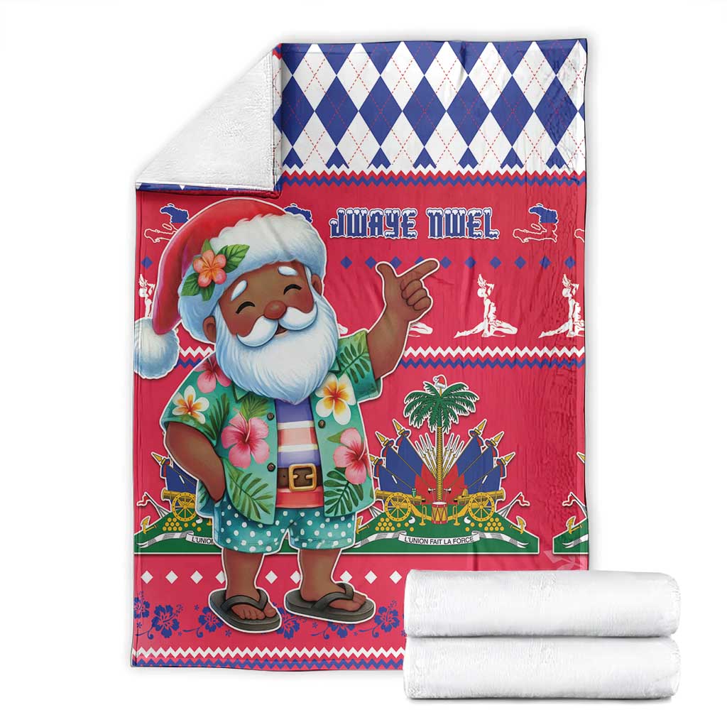 Afro Haiti Christmas Blanket Haitian Santa Jwaye Nwel - African Pride