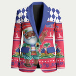Afro Haiti Christmas Blazer Haitian Santa Jwaye Nwel