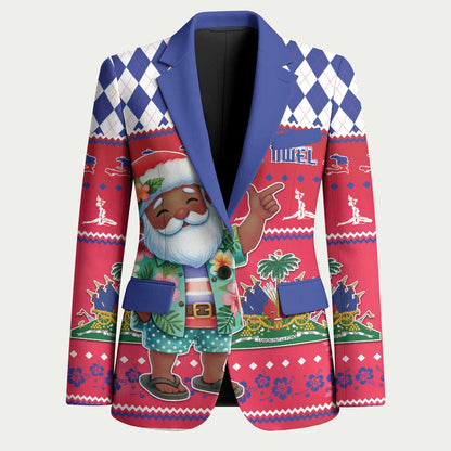 Afro Haiti Christmas Blazer Haitian Santa Jwaye Nwel