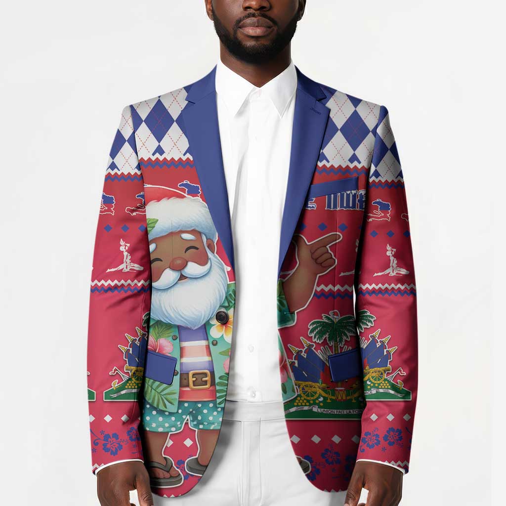 Afro Haiti Christmas Blazer Haitian Santa Jwaye Nwel