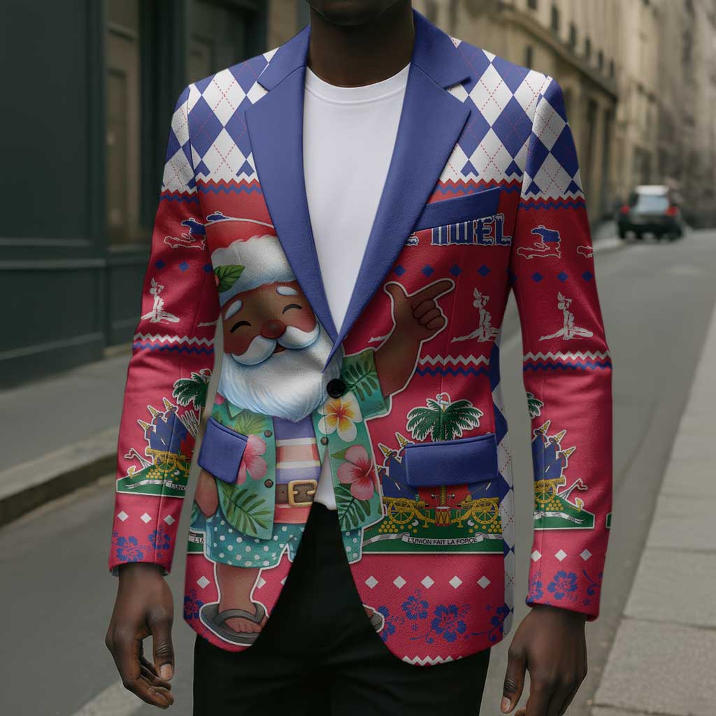 Afro Haiti Christmas Blazer Haitian Santa Jwaye Nwel
