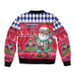 Afro Haiti Christmas Bomber Jacket Haitian Santa Jwaye Nwel - African Pride