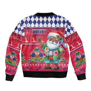 Afro Haiti Christmas Bomber Jacket Haitian Santa Jwaye Nwel - African Pride