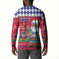Afro Haiti Christmas Button Sweatshirt Haitian Santa Jwaye Nwel