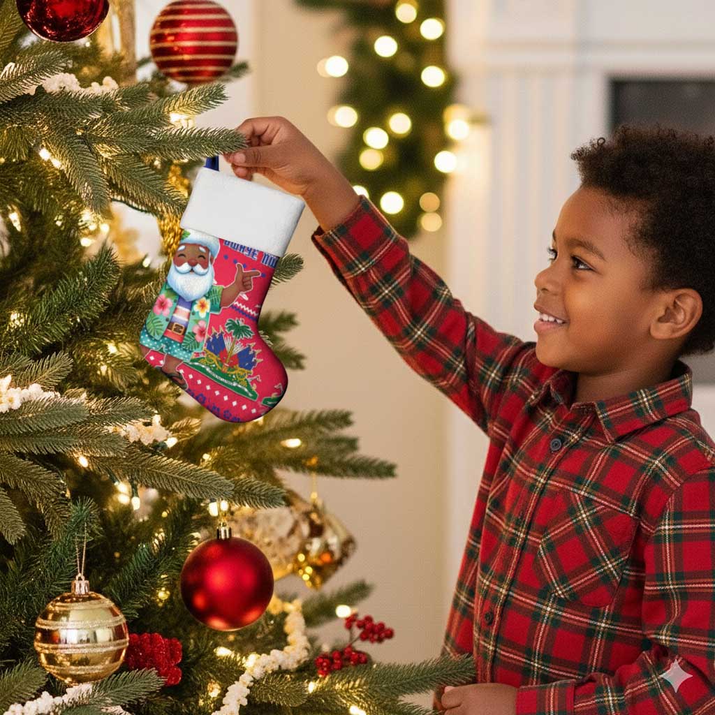 Afro Haiti Christmas Stocking Haitian Santa Jwaye Nwel - African Pride