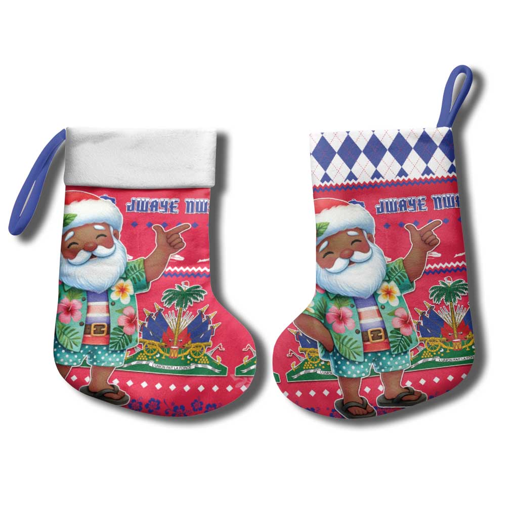 Afro Haiti Christmas Stocking Haitian Santa Jwaye Nwel - African Pride