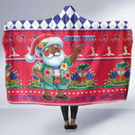 Afro Haiti Christmas Hooded Blanket Haitian Santa Jwaye Nwel - African Pride