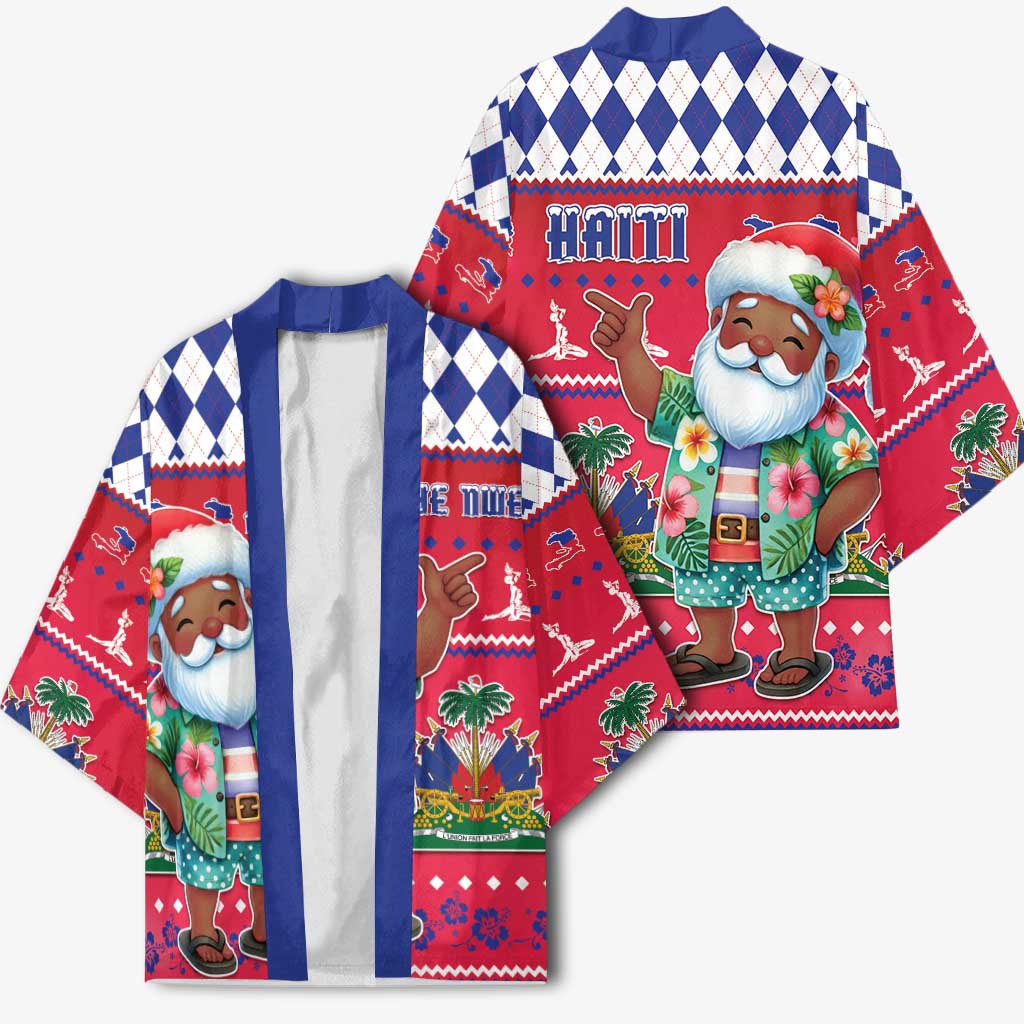 Afro Haiti Christmas Kimono Haitian Santa Jwaye Nwel