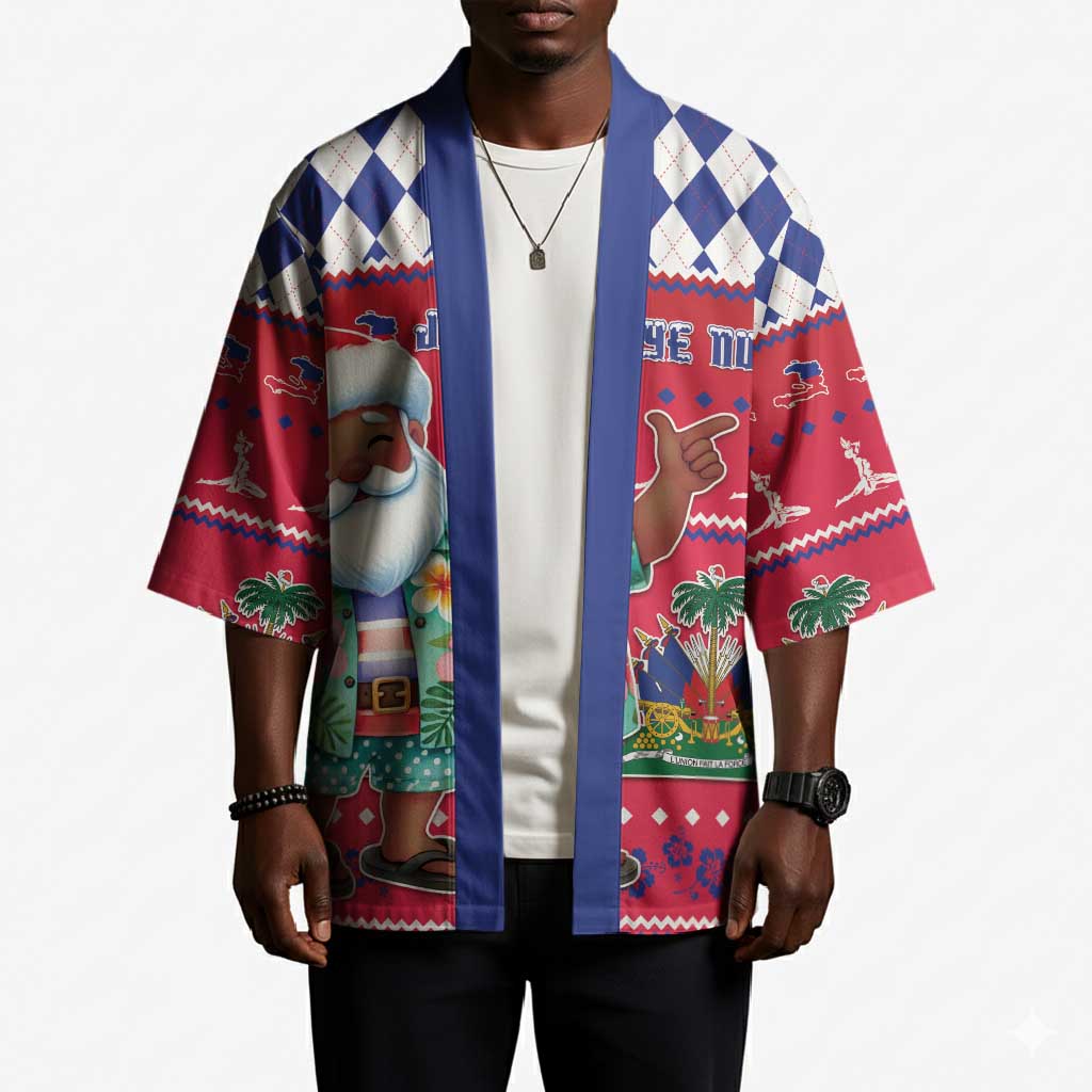 Afro Haiti Christmas Kimono Haitian Santa Jwaye Nwel