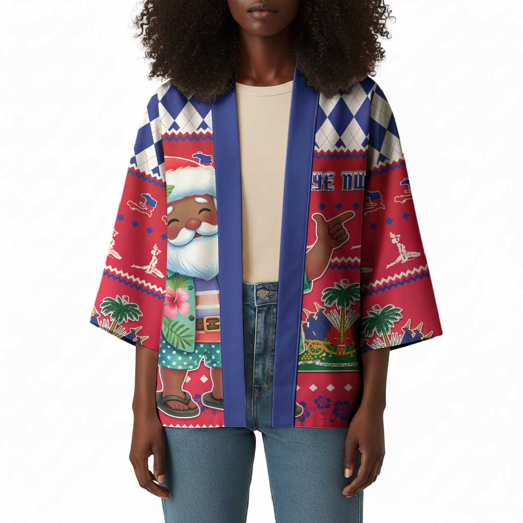 Afro Haiti Christmas Kimono Haitian Santa Jwaye Nwel