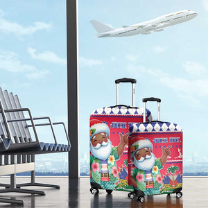 Afro Haiti Christmas Luggage Cover Haitian Santa Jwaye Nwel - African Pride