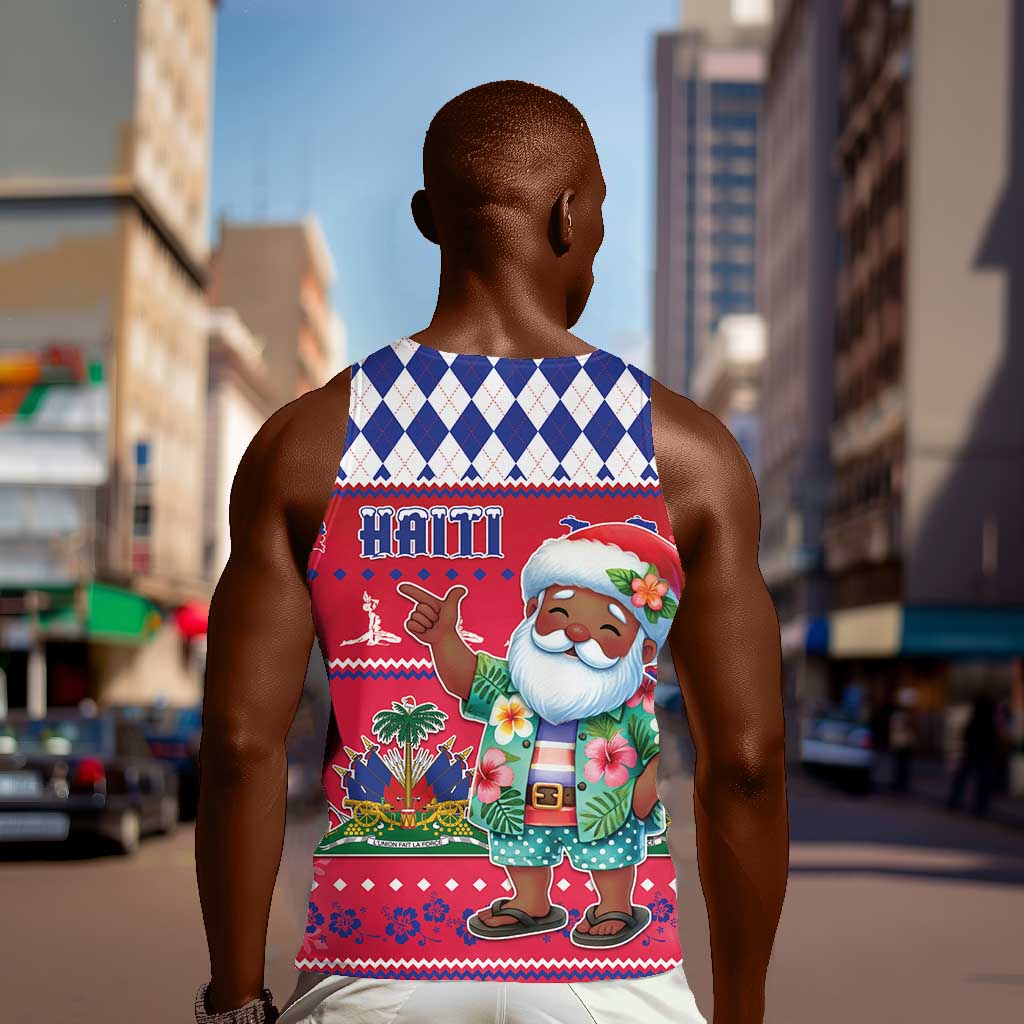 Afro Haiti Christmas Men Tank Top Haitian Santa Jwaye Nwel - African Pride