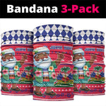 Afro Haiti Christmas Neck Gaiter Haitian Santa Jwaye Nwel - African Pride