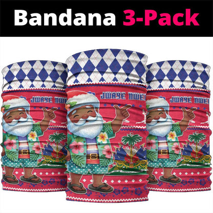 Afro Haiti Christmas Neck Gaiter Haitian Santa Jwaye Nwel - African Pride