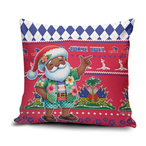 Afro Haiti Christmas Pillow Cover Haitian Santa Jwaye Nwel