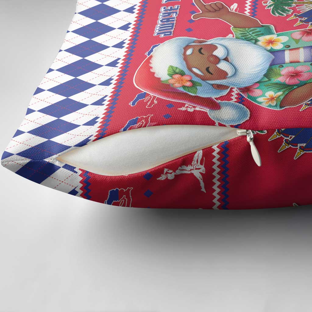 Afro Haiti Christmas Pillow Cover Haitian Santa Jwaye Nwel