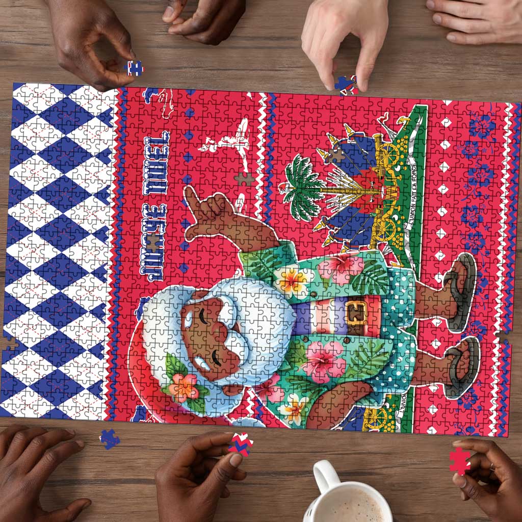 Afro Haiti Christmas Puzzle Haitian Santa Jwaye Nwel