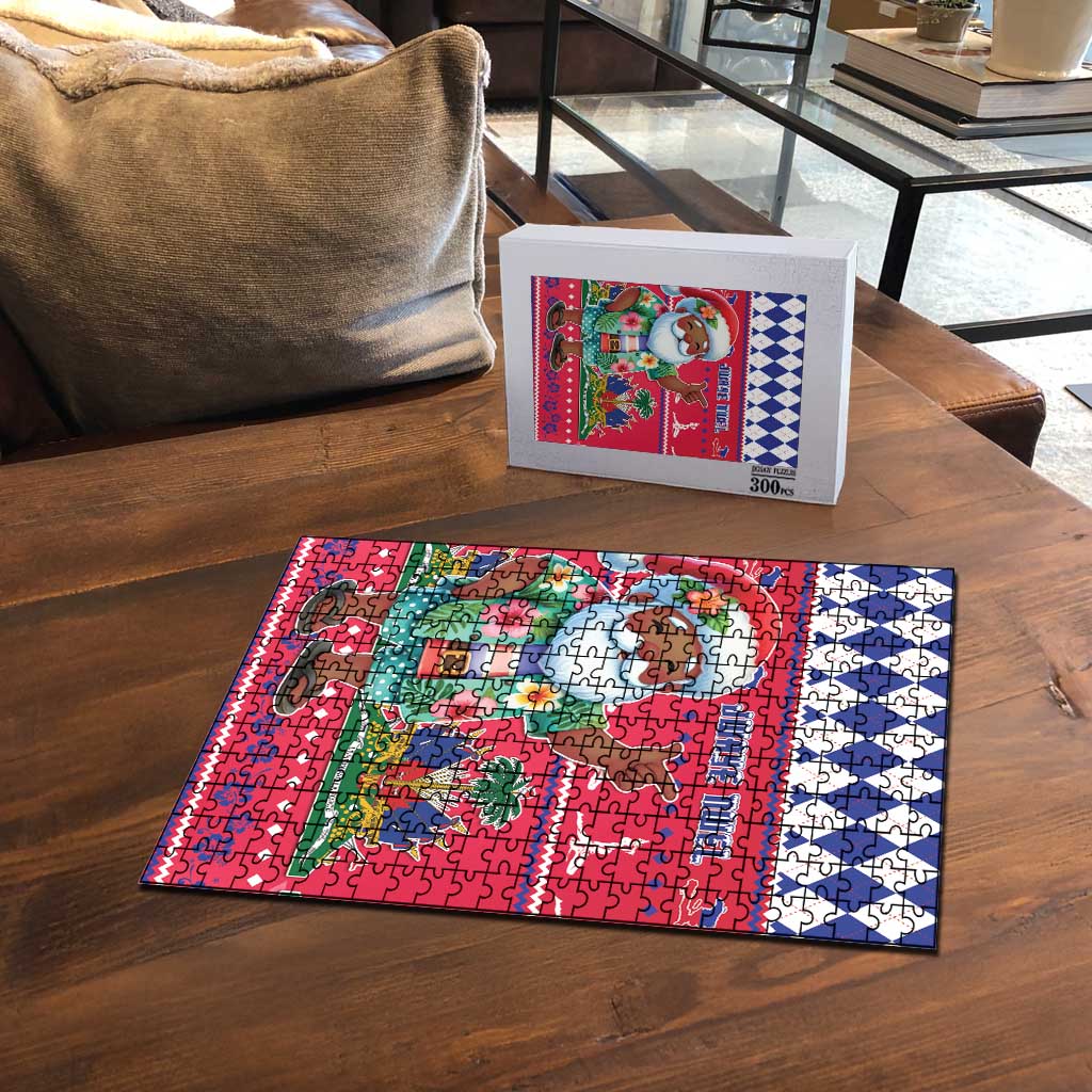 Afro Haiti Christmas Puzzle Haitian Santa Jwaye Nwel