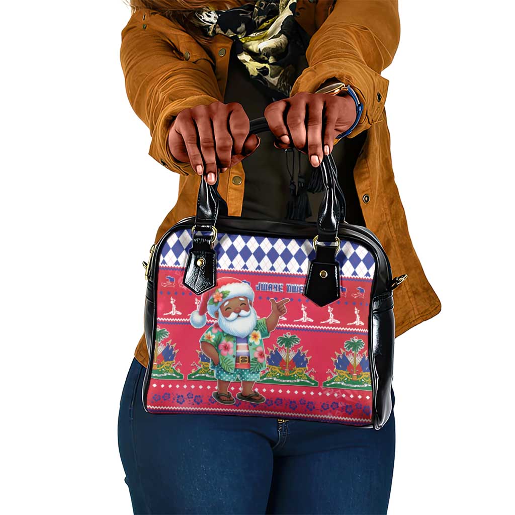Afro Haiti Christmas Shoulder Handbag Haitian Santa Jwaye Nwel - African Pride