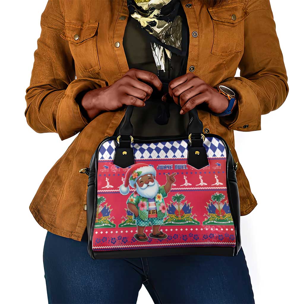 Afro Haiti Christmas Shoulder Handbag Haitian Santa Jwaye Nwel - African Pride