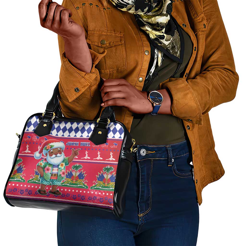 Afro Haiti Christmas Shoulder Handbag Haitian Santa Jwaye Nwel - African Pride