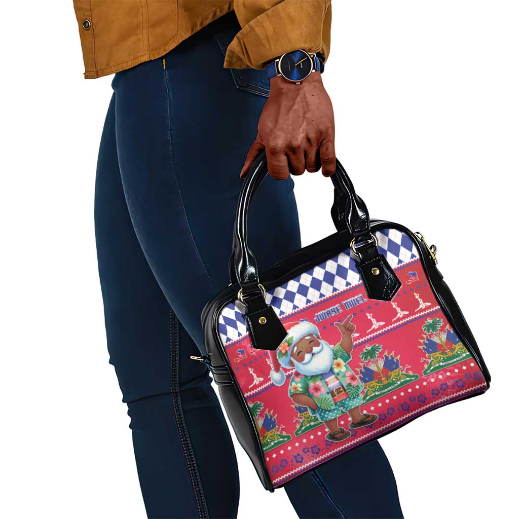 Afro Haiti Christmas Shoulder Handbag Haitian Santa Jwaye Nwel - African Pride