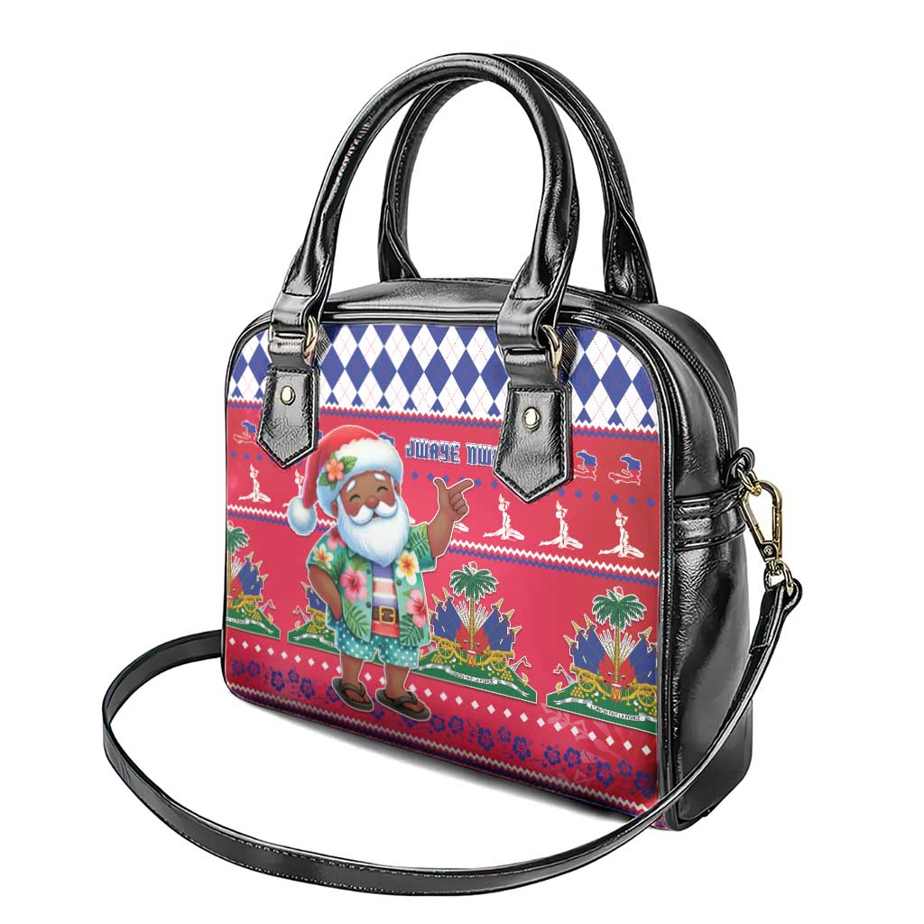 Afro Haiti Christmas Shoulder Handbag Haitian Santa Jwaye Nwel - African Pride