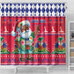 Afro Haiti Christmas Shower Curtain Haitian Santa Jwaye Nwel - African Pride