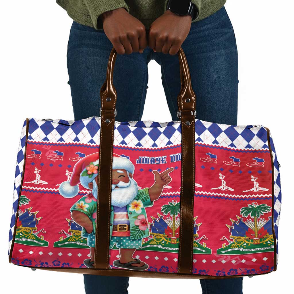 Afro Haiti Christmas Travel Bag Haitian Santa Jwaye Nwel